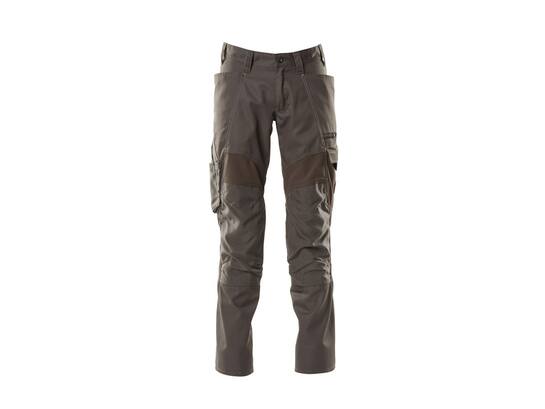Mascot Broek stretch panelen met kniezakken donkerantraciet 82C49