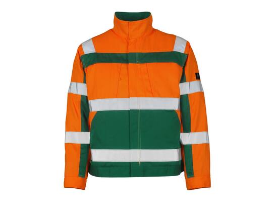 Mascot Cameta werkjack oranje/groen S