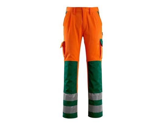 Mascot Olinda werkbroek oranje/groen 90C46