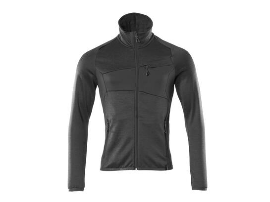 MASCOT Fleecetrui met rits ZWART 2XL