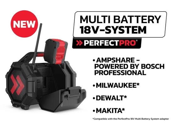 PERFECTPRO Bouwradio ROCKTAGON 18V