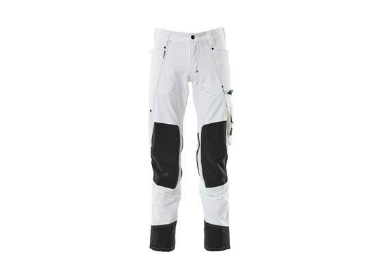 Mascot Werkbroek stretch met kniezakken wit 82C45