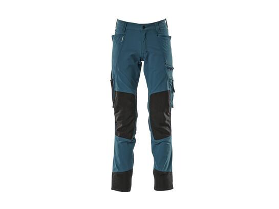 Mascot Werkbroek stretch met kniezakken donkerpetrol 82C50