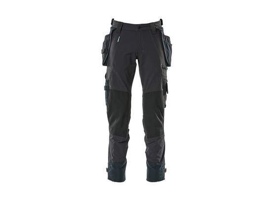 MASCOT Werkbroek stretch met cordura kniezakken DONKER MARINE 82C48