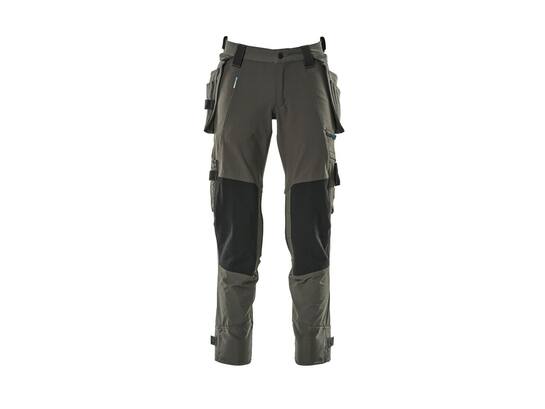 MASCOT Werkbroek stretch met cordura kniezakken DONKER ANTRACIET 82C58