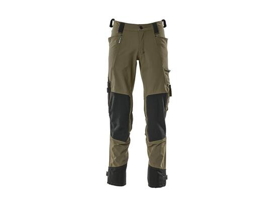 Mascot Werkbroek stretch met cordura kniezakken mosgroen 76C48