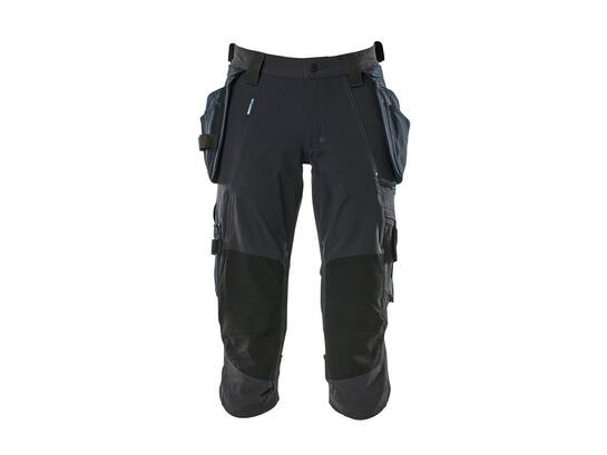 MASCOT Driekwart werkbroek stretch met spijkerz DONKER MARINE C50