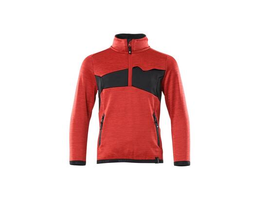 Mascot Fleecetrui kinderen signaalrood/zwart 152