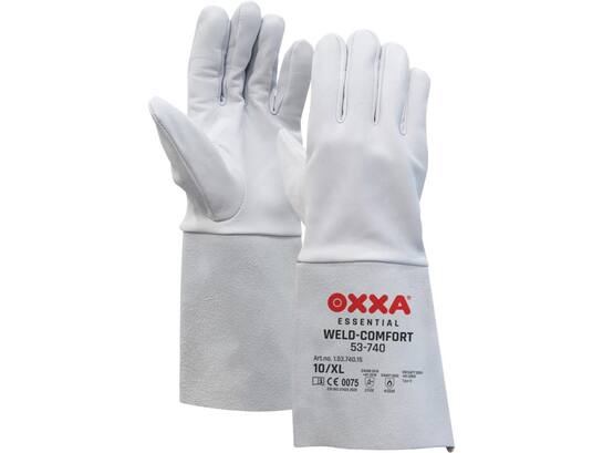 OXXA Lashandschoen wit nappaleder WELD-COMFORT 53-740 10/XL
