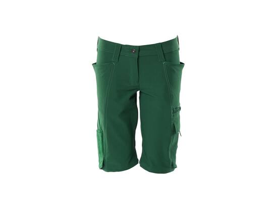 MASCOT Korte werkbroek stretch dames GROEN C50