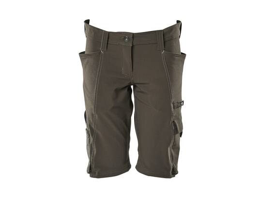 MASCOT Korte werkbroek stretch dames DONKERANTRACIET C38