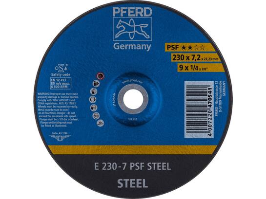 PFERD Afbraamschijf STEEL E 230-7 A30 P PSF 230 MM