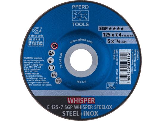 PFERD Afbraamschijf STEELOX E 125-7 A 46 H SGP-WHISPER 125 MM