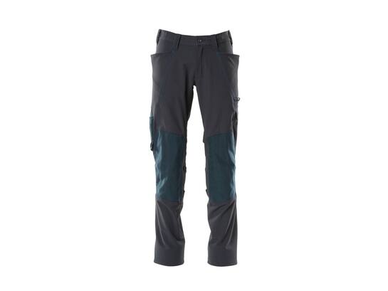Mascot Werkbroek stretch met kniezakken donkermarine 90C51