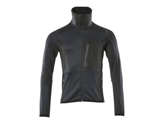 MASCOT Microfleece jack stretch hoge kraag DONKER MARINE/ZWART XS