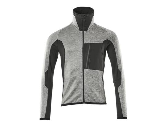 Mascot Microfleece jack stretch hoge kraag grijs-melêe/zwart S