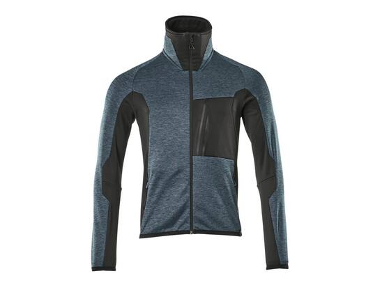 MASCOT Microfleece jack stretch hoge kraag DONKERPETROL/ZWART M