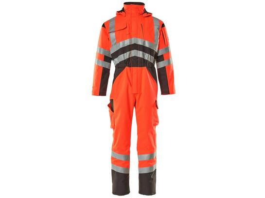 MASCOT Safara winter boilersuit FLUORESCEREND ROOD/ZWART ANTRACIET 2XL