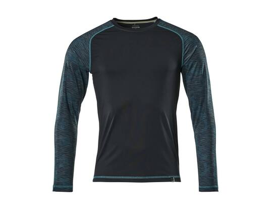 MASCOT T-shirt lange mouwen DONKER MARINE L