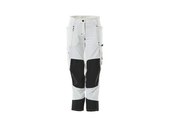 Mascot Werkbroek dames stretch met cordura knie oranje/groen C64