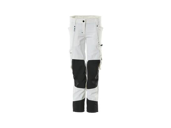 MASCOT Werkbroek dames stretch met kniezakken WIT 76C48