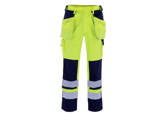Mascot Almas werkbroek holster pockets geel/marine 90C51