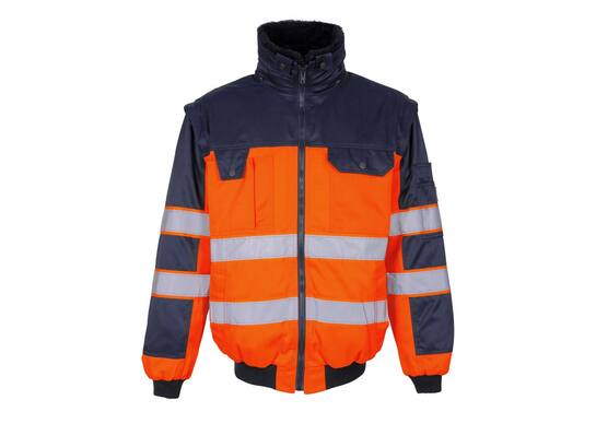 MASCOT Livigno pilotjack ORANJE/MARINE 3XL