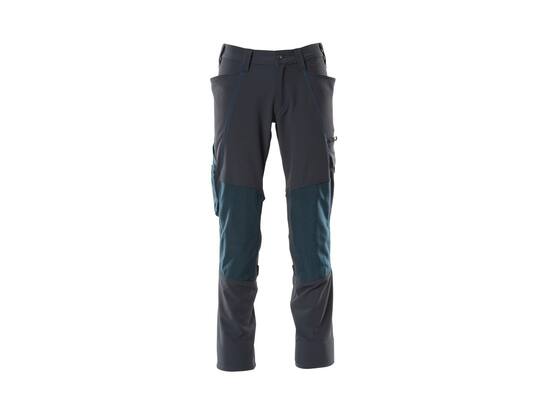 Mascot Werkbroek stretch met kniezakken donkermarine 82C48