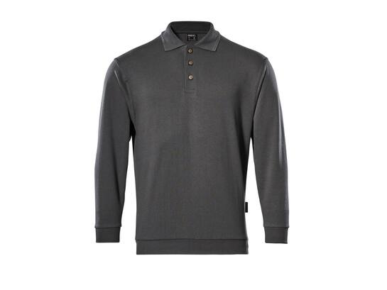 MASCOT Trinidad polo sweatshirt DONKER ANTRACIET S