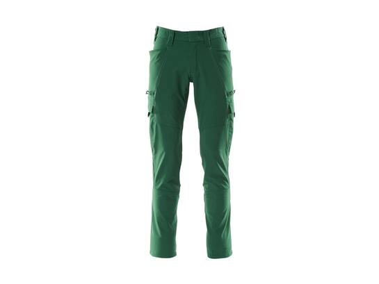 MASCOT Werkbroek stretch met dijbeenzakken GROEN 82C60