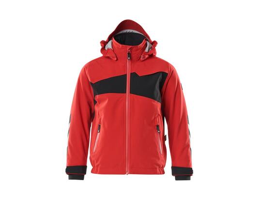 Mascot Winterjack climascot kinderen signaalrood/zwart 104