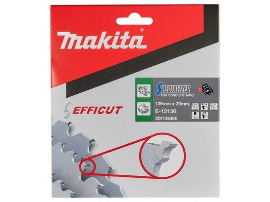 Makita Cirkelzaagblad hout / 45 TANDS 136X20X1.4