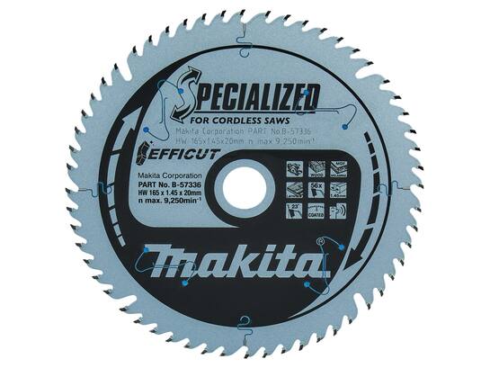 MAKITA Cirkelzaagblad HOUT / 56 TANDS 165X20X1.6