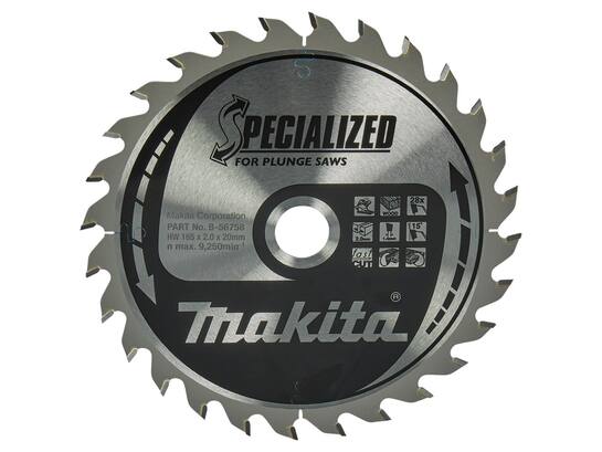 MAKITA Cirkelzaagblad HOUT / 28 TANDS 165X20X1.6
