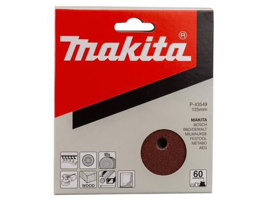 MAKITA Schuurpapier rond K60 125MM