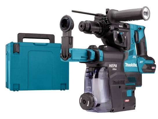 MAKITA Combihamer met stofafzuiging body m-Box HR004GZ02 40V