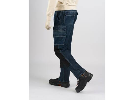 247 Jeans Spijkerwerkbroek stretch met kniezakken BISON D30 W38-L34