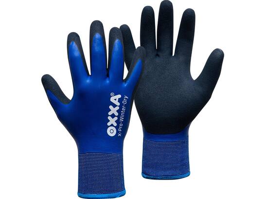 Oxxa Werkhandschoen latex coating blauw X-PRO-WINTER-DRY 11/XXL