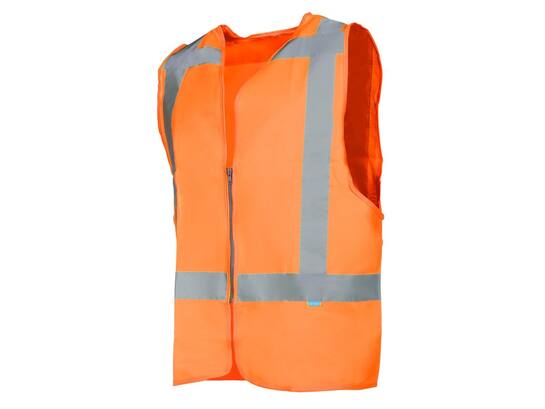Sioen Verkeersvest oranje met rits RWS 9052 SOLAKA 2XL
