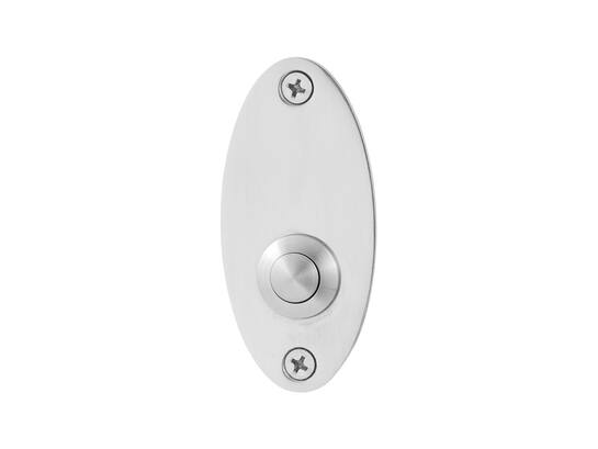 GPF Beldrukker ovaal 80x38x2mm met rvs butto 9827.43