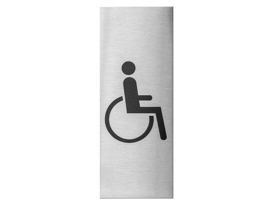 GPF Pictogram 'Mindervalide' rechthoekig zel RVS GEBORSTELD