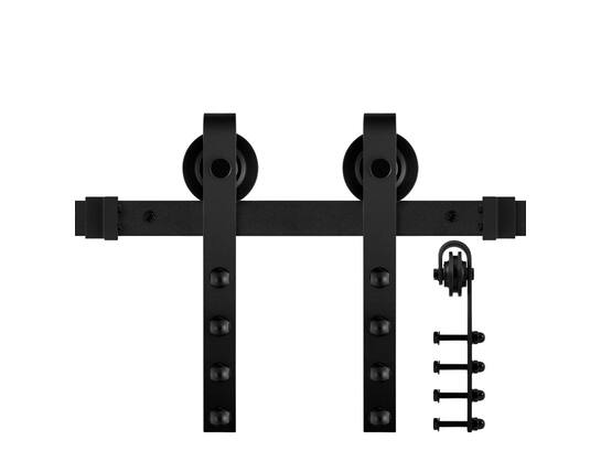 GPF Schuifdeursysteem Raskas zwart ZWART