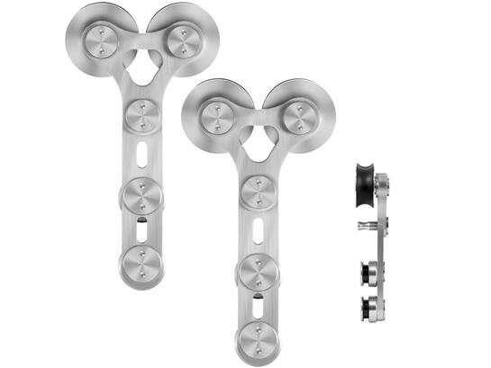 GPF Schuifdeurhanger set Pyramidi t.b.v. ext RVS GEBORSTELD