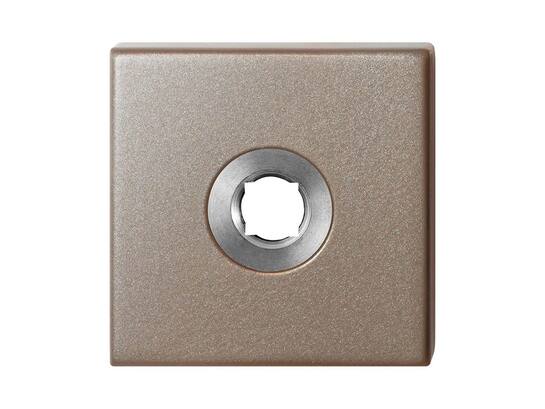 GPF Vierkante click rozet 50x50x8mm Mocca blend