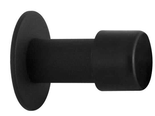 GPF Deurstopper rond 60x22/50mm Zwart