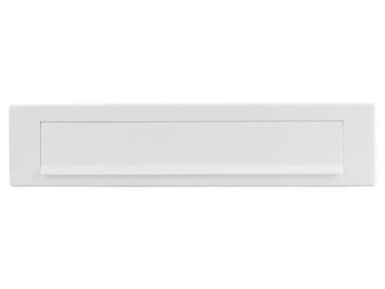 GPF Briefplaat met valklep 280x45mm WIT