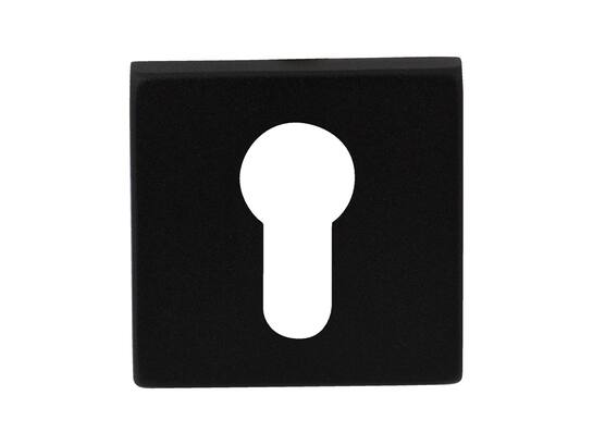GPF Cilinderrozet vierkant 50x50x8mm Zwart