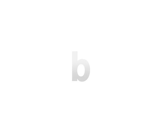 GPF Letter B/ 156 mm Wit