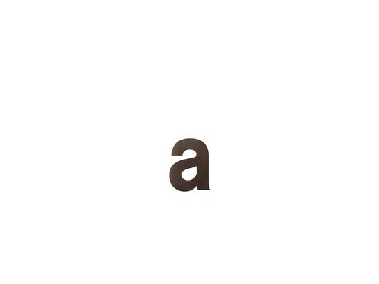 GPF Letter A/ 116 mm Dark blend