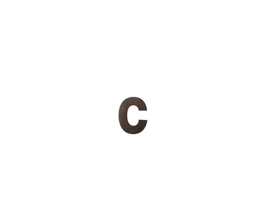 GPF Letter C/ 116 mm Dark blend